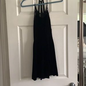 Free people black velvet dress
